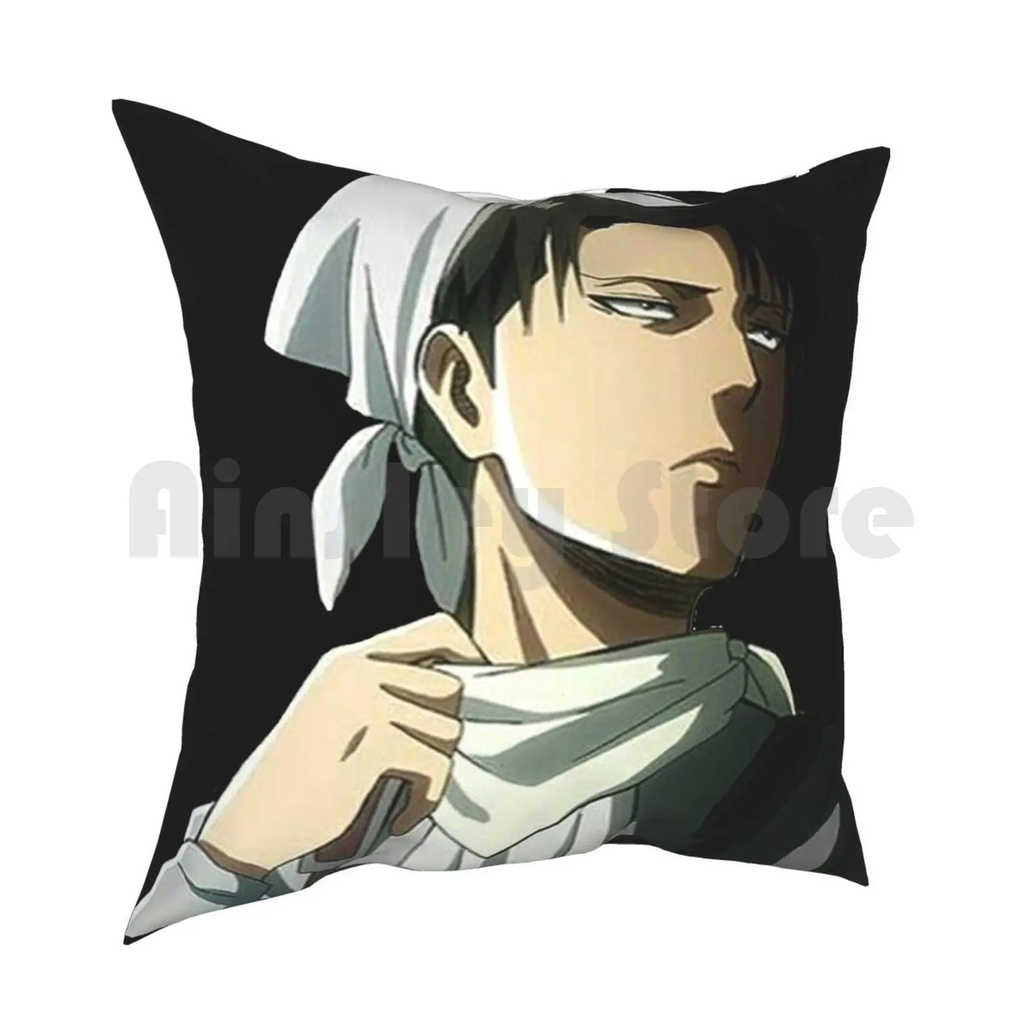 Attack on Titan Graphic Pillow Case - Levi Cleaning