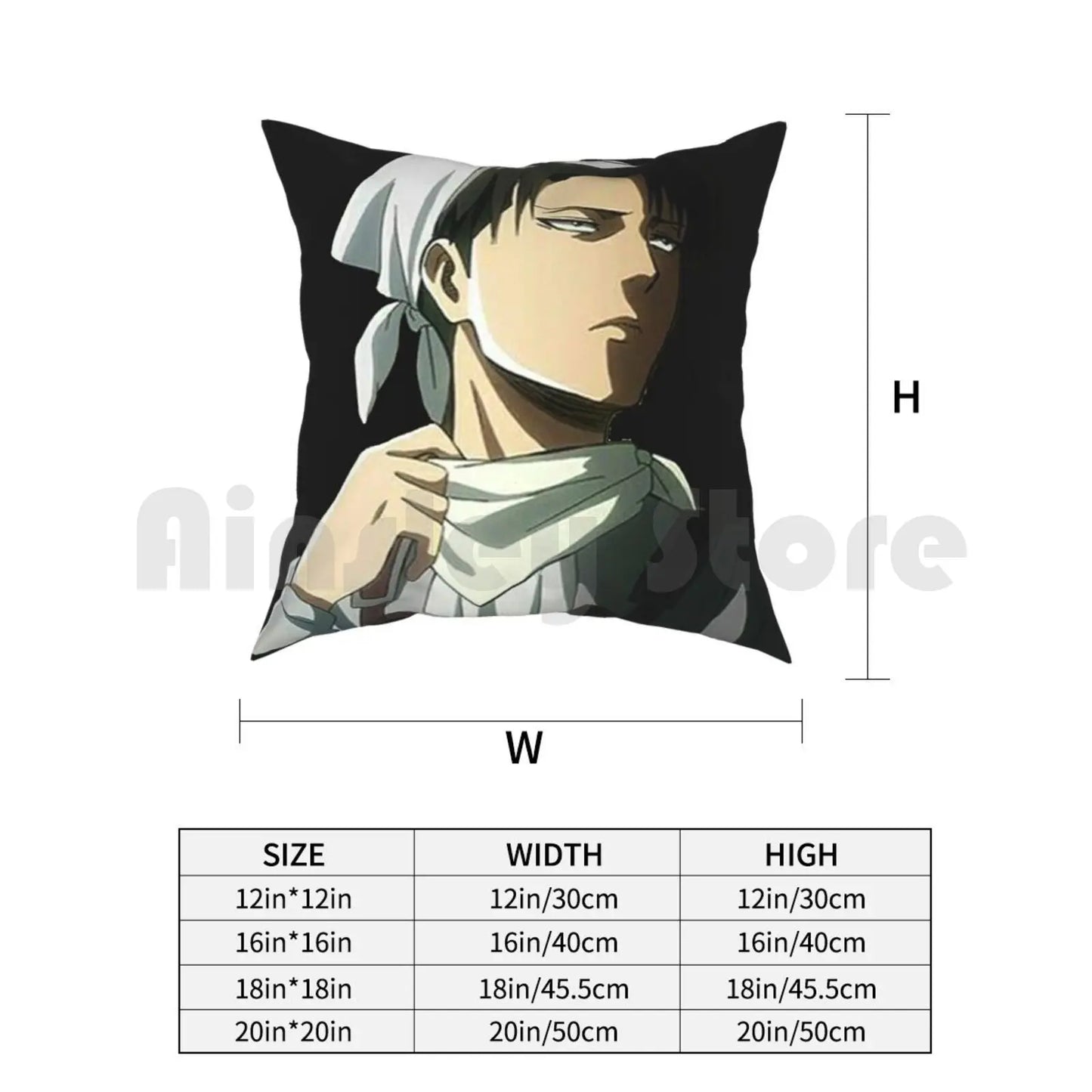 Attack on Titan Graphic Pillow Case - Levi Cleaning