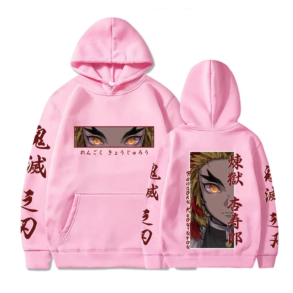 Demon Slayer Graphic Hoodie - Rengoku Kyoujurou (7 Colors)