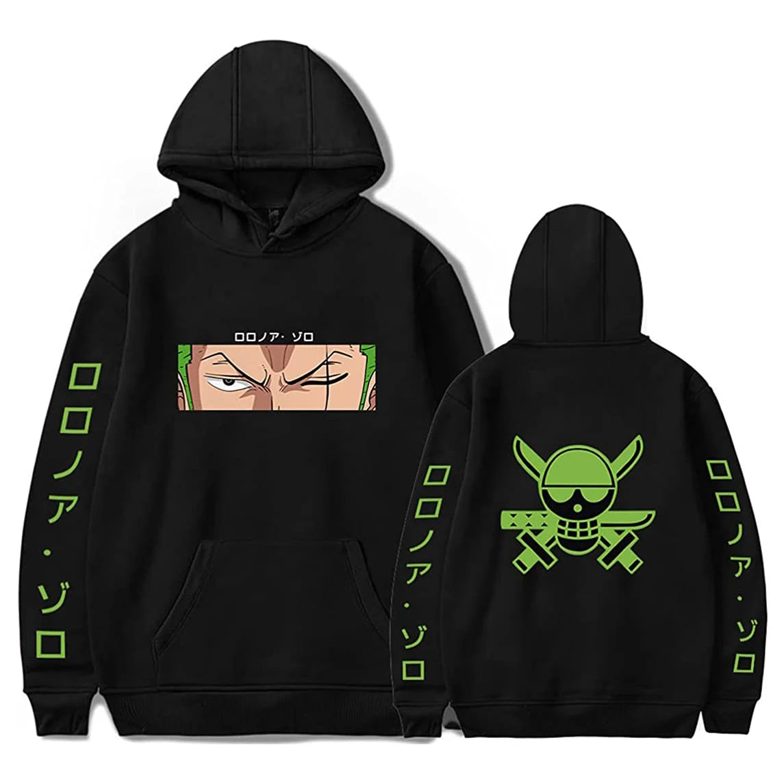 One Piece Graphic Hoodies - Luffy, Zoro and Shanks (14 Variants)