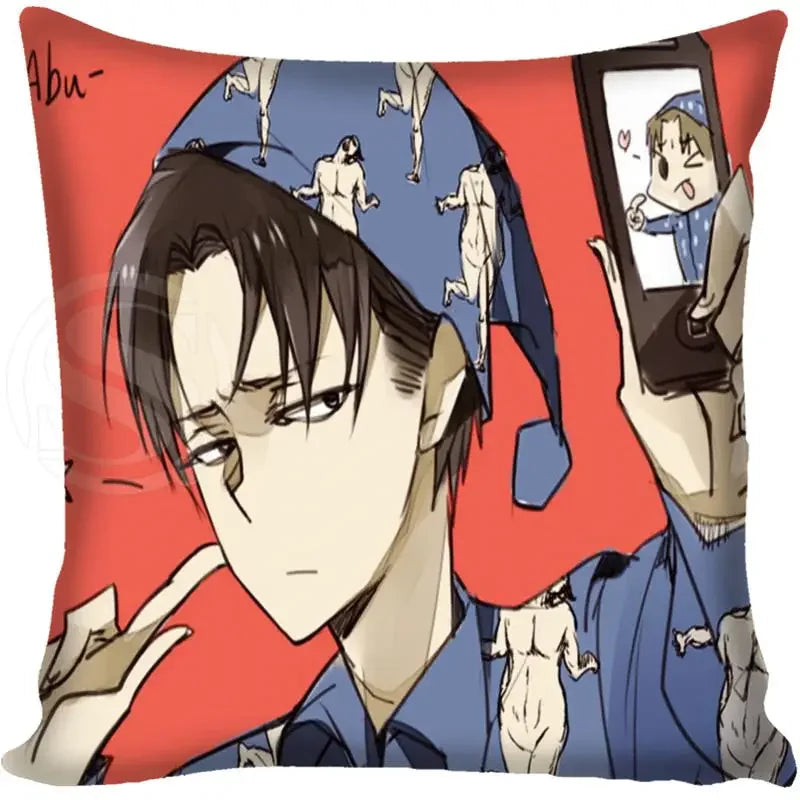 Attack on Titan Graphic Pillow Case - Levi, Eren, Mikasa (21 Variants)