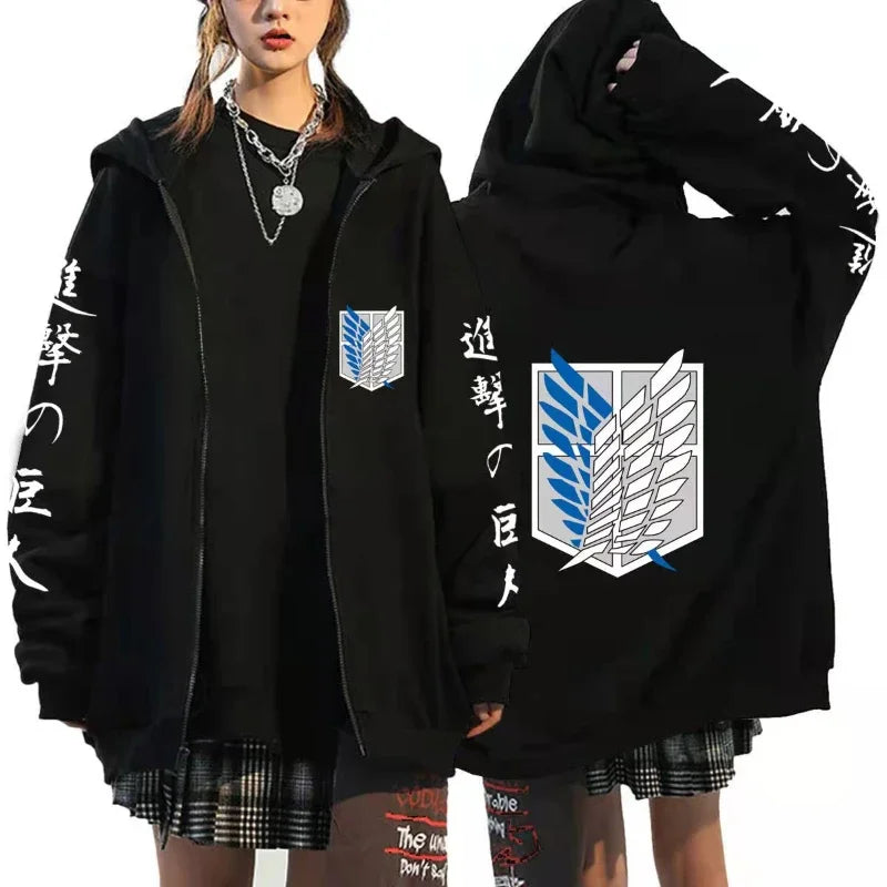 Attack on Titan Graphic Zipper Hoodie (15 Variants)