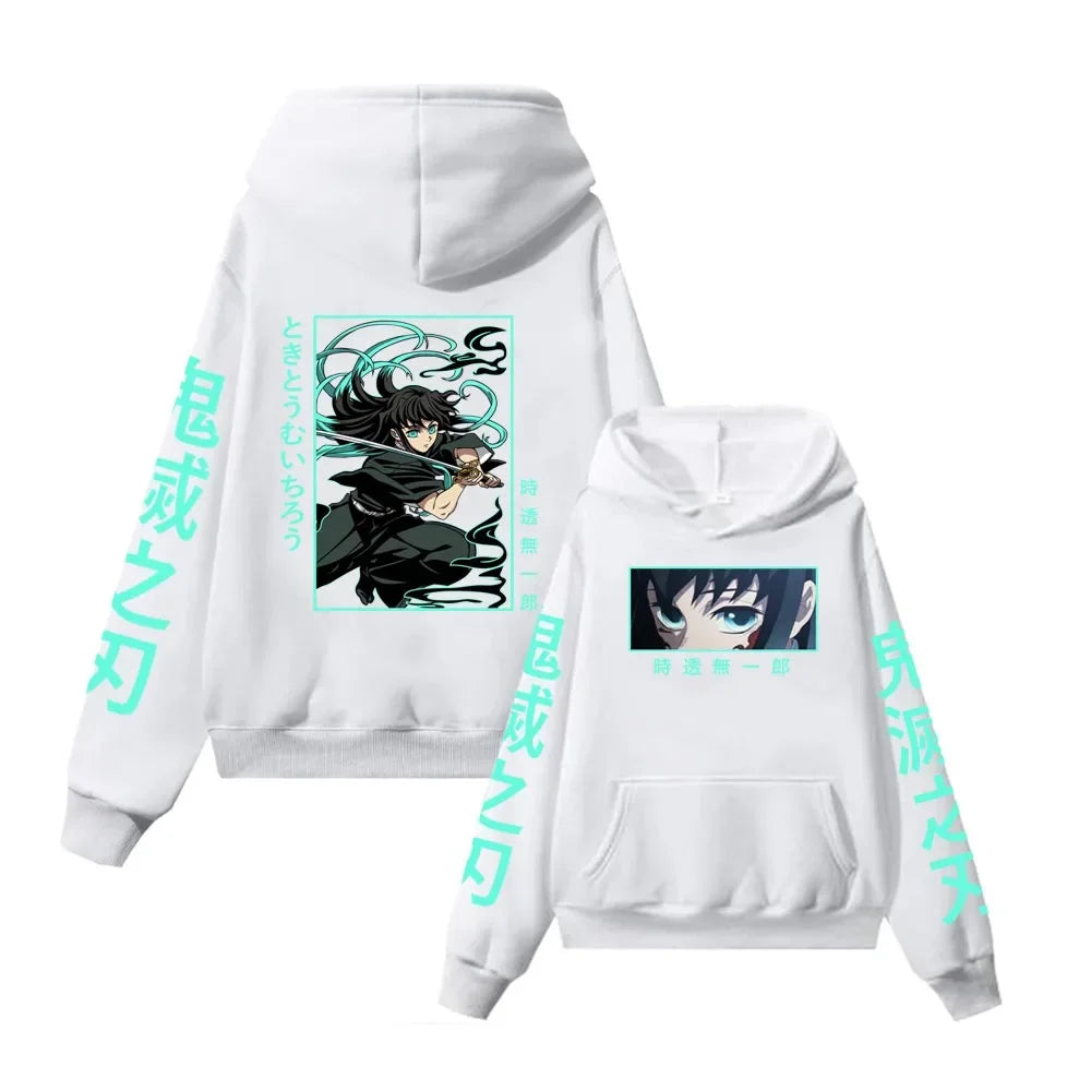 Demon Slayer Graphic Hoodie - Muichiro Tokito (4 Colors)