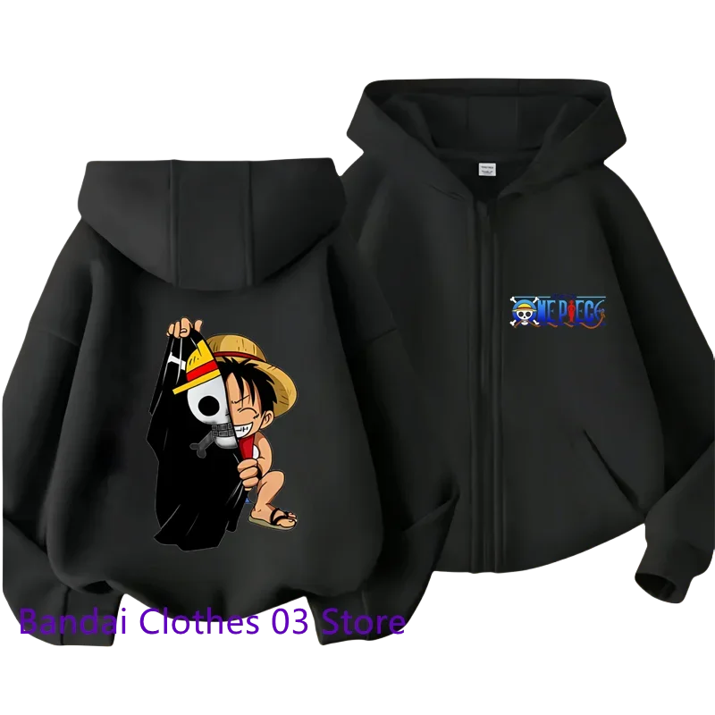 One Piece Graphic Zipper Hoodie - Luffy (9 Variants)