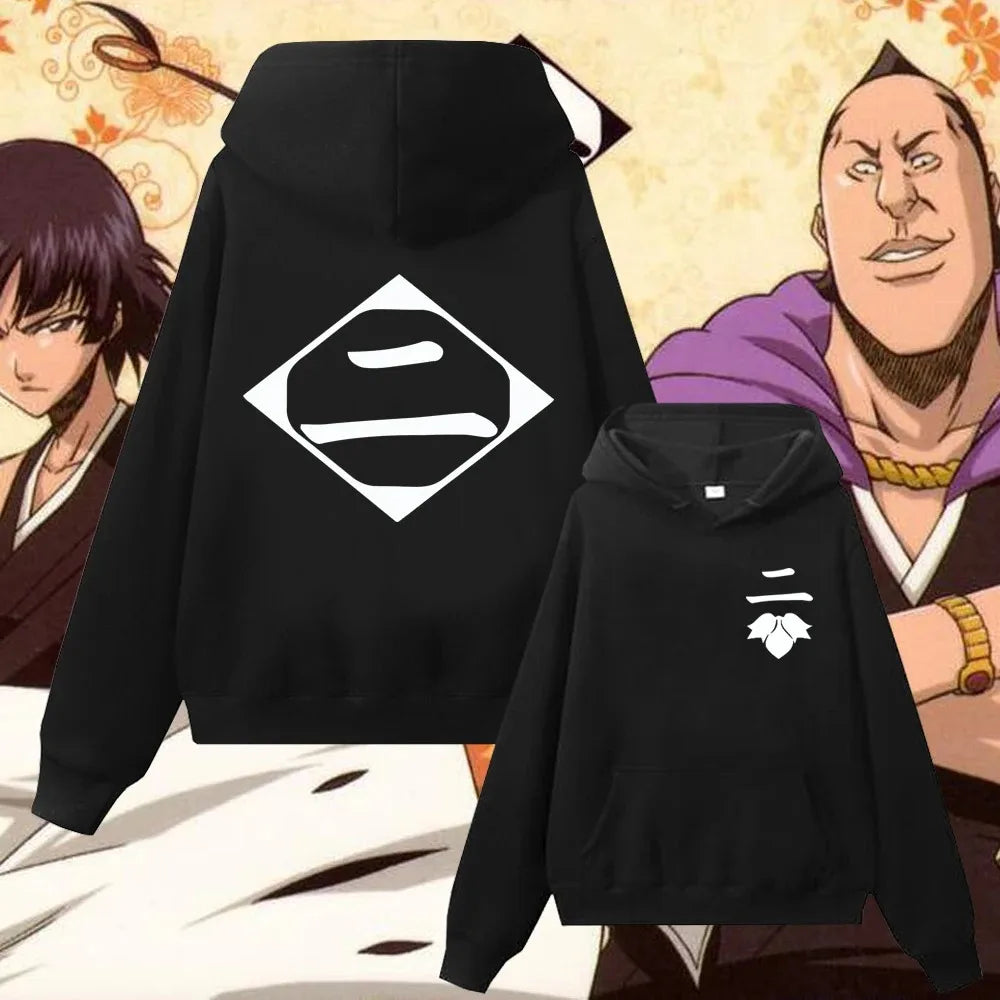 Bleach Gotei 13 Hoodies (Black)