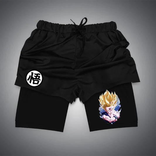 Dragon Ball Graphic Quick Dry Breathable Sports Training Compression Shorts (12 Variants)