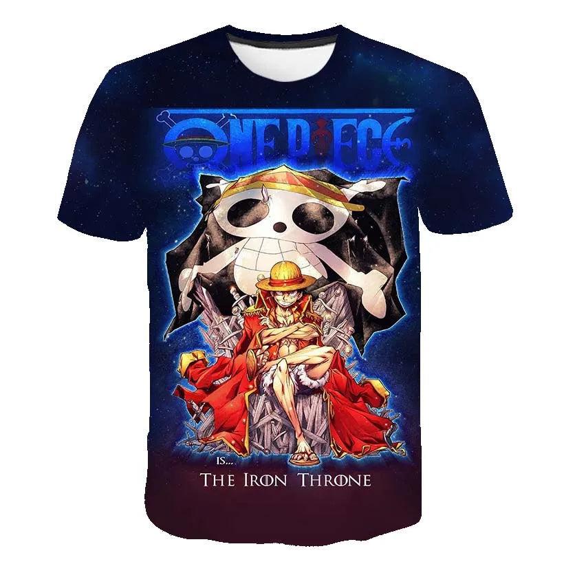 One Piece Graphic Tees – Luffy and Zoro (10 Variants)