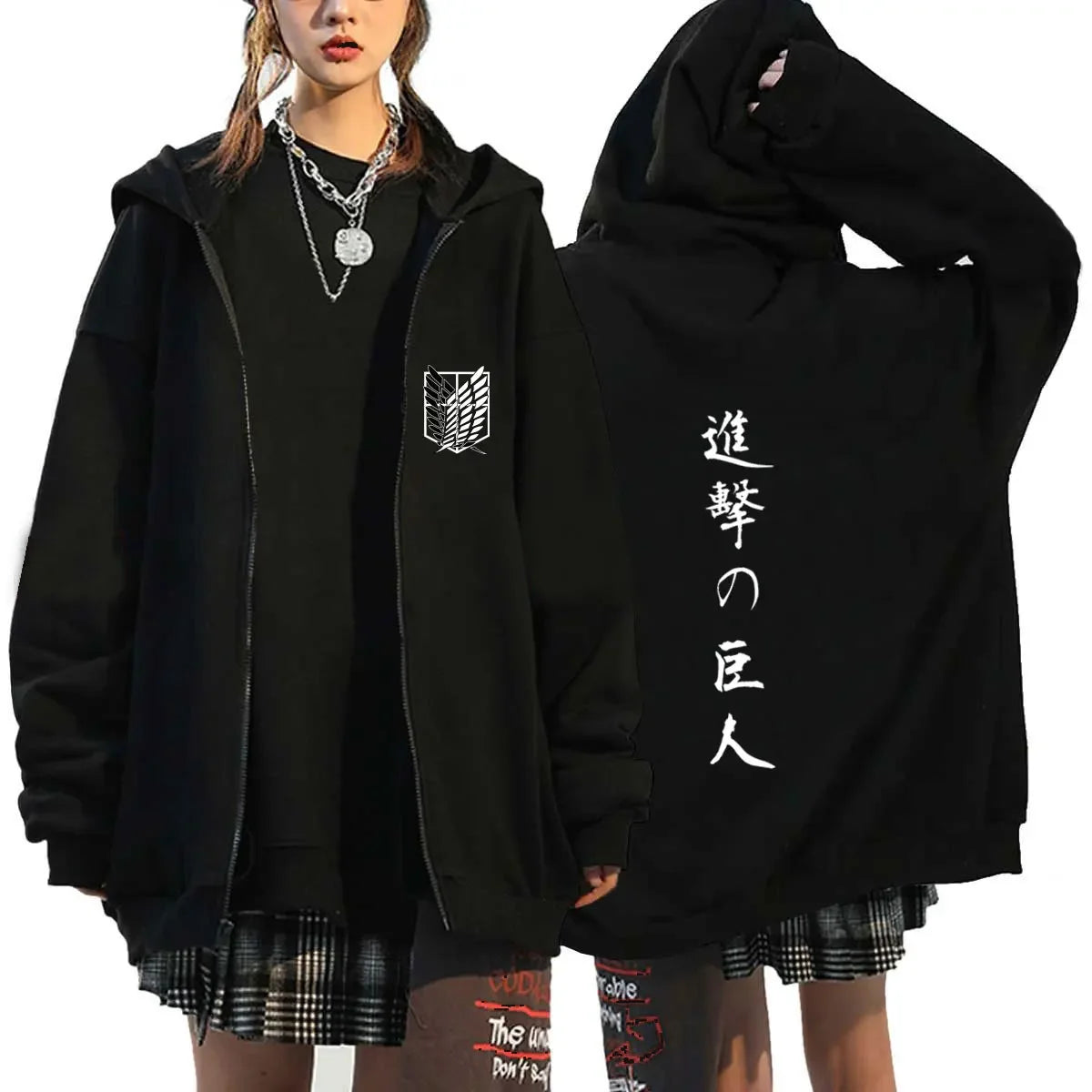 Attack on Titan Graphic Zipper Hoodie (14 Variants)