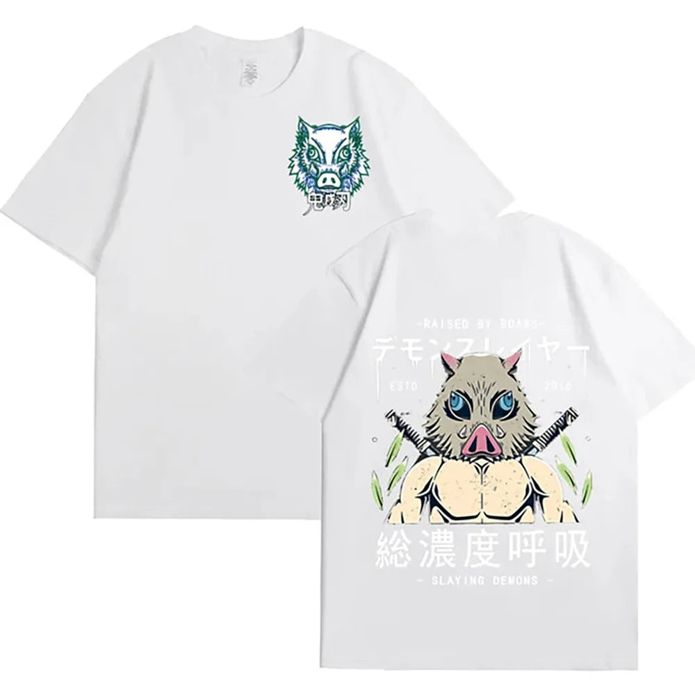 Demon Slayer Graphic Tees - Tanjiro, Inosuke and Zenitsu (12 Variants)