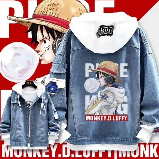 One Piece Hooded Denim Jackets (11 Variants)