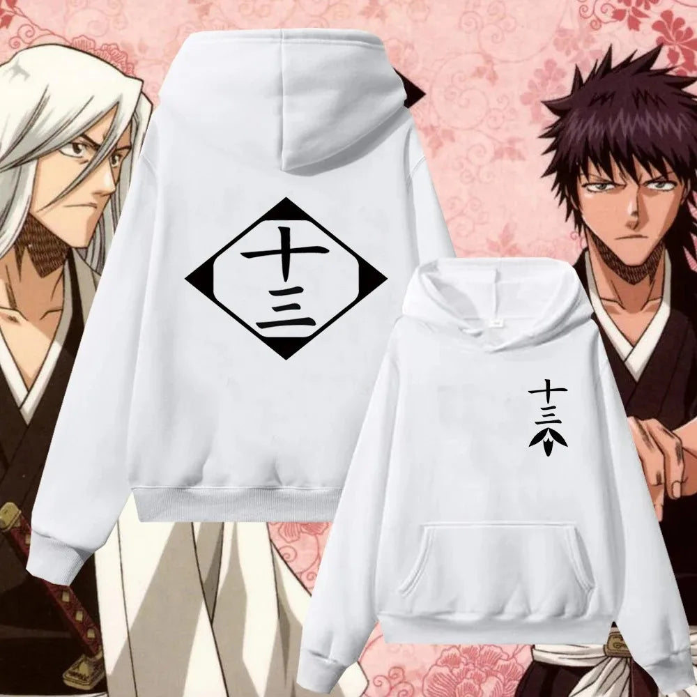 Bleach Gotei 13 Hoodies (White)