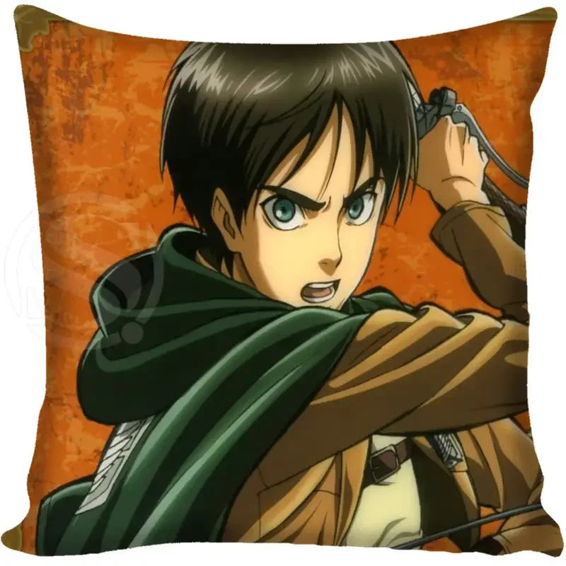 Attack on Titan Graphic Pillow Case - Levi, Eren, Mikasa (21 Variants)