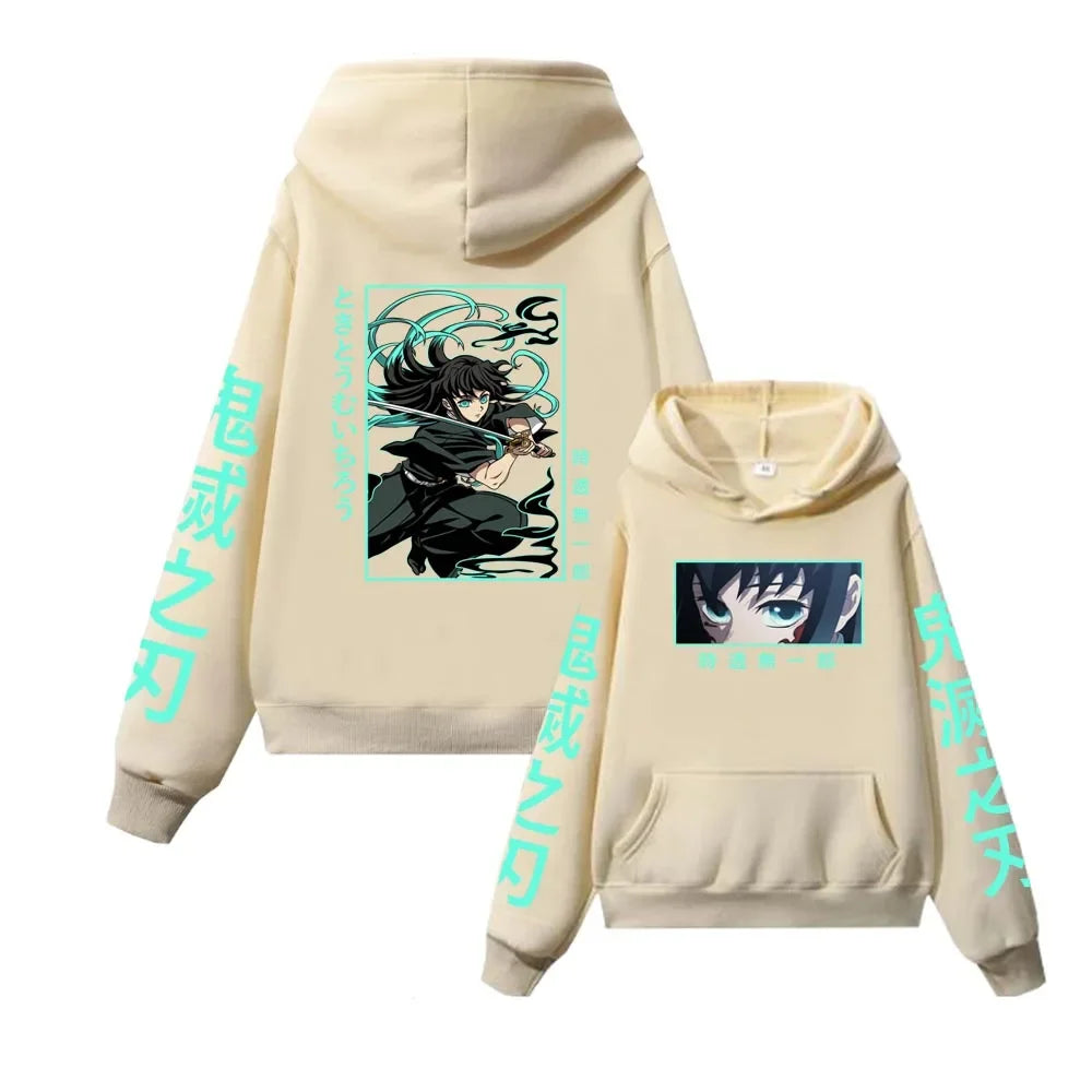 Demon Slayer Graphic Hoodie - Muichiro Tokito (4 Colors)