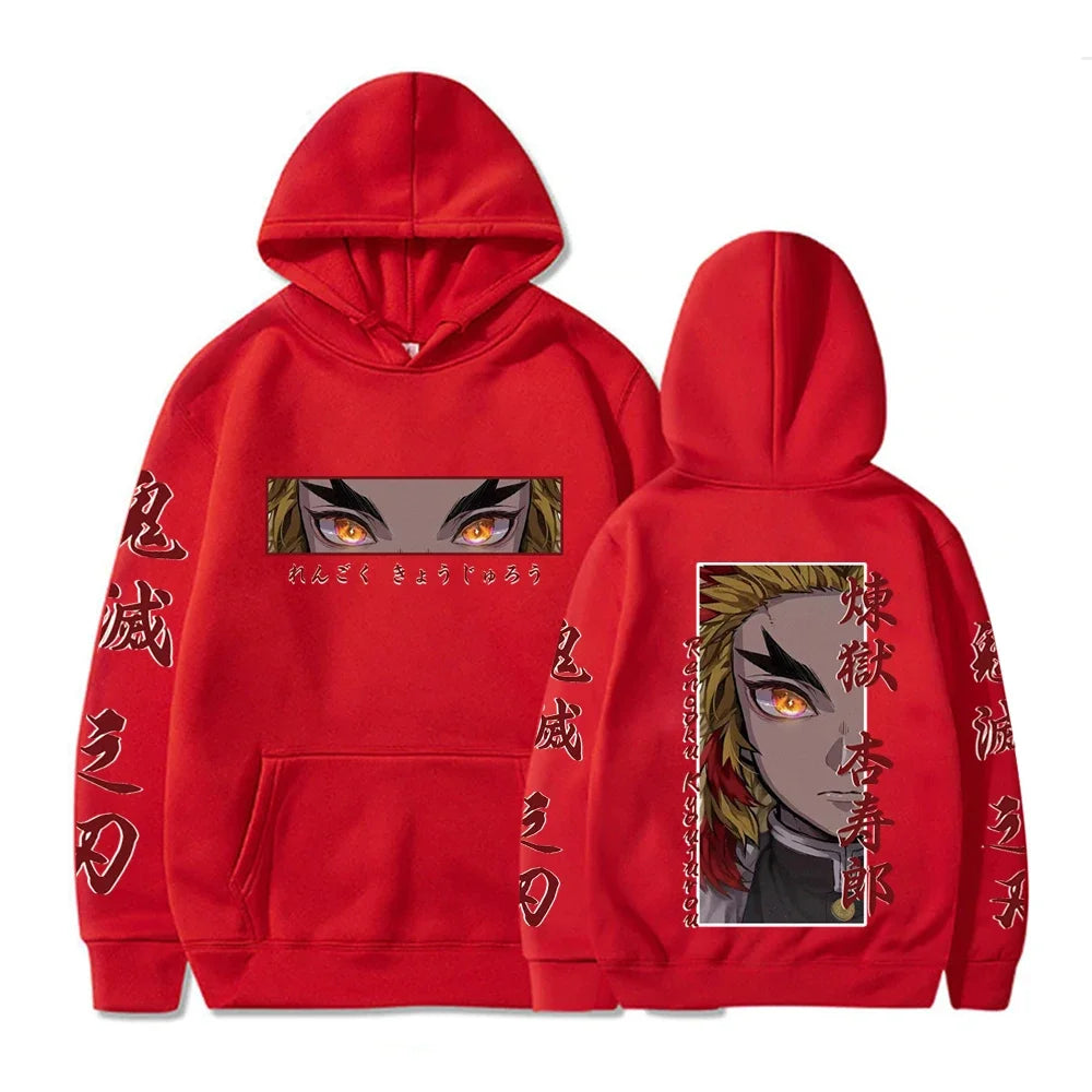 Demon Slayer Graphic Hoodie - Rengoku Kyoujurou (7 Colors)