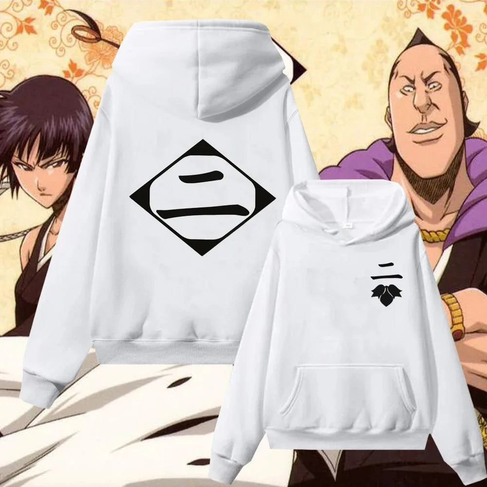 Bleach Gotei 13 Hoodies (White)