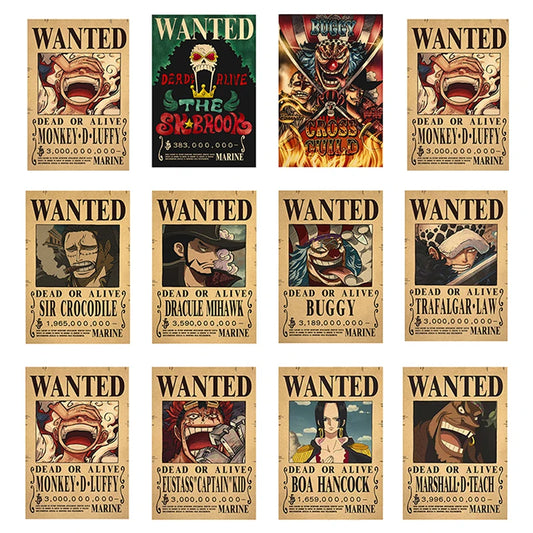 One Piece Wanted Posters (40 Variants)