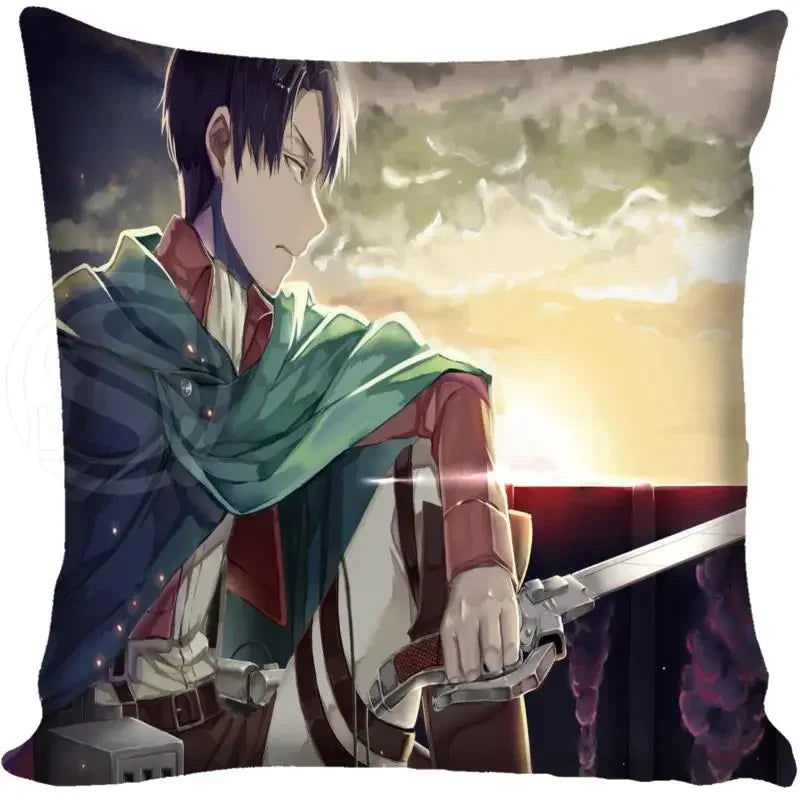 Attack on Titan Graphic Pillow Case - Levi, Eren, Mikasa (21 Variants)