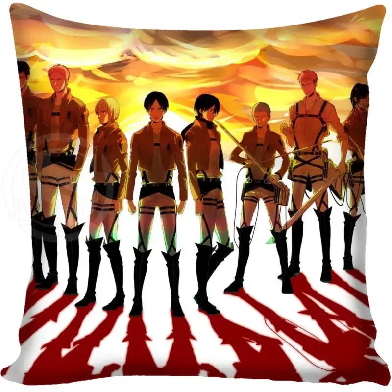 Attack on Titan Graphic Pillow Case - Levi, Eren, Mikasa (21 Variants)