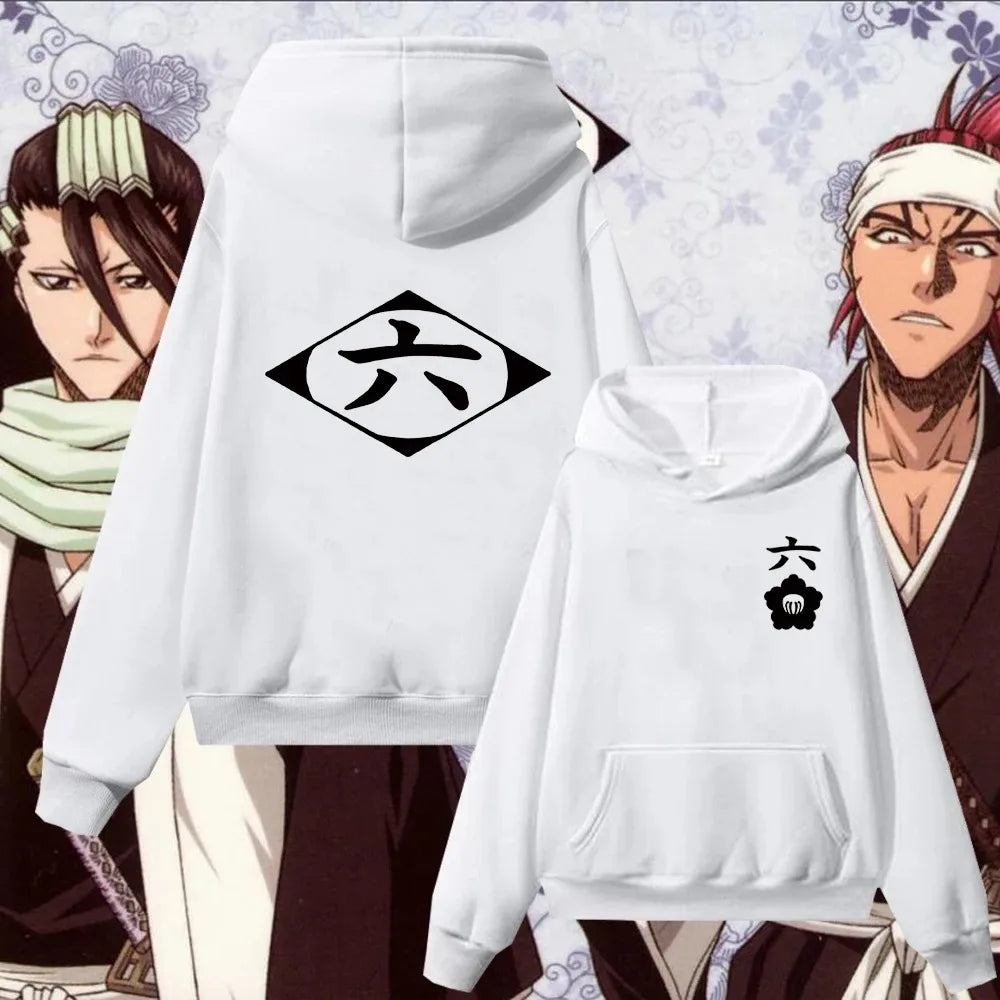 Bleach Gotei 13 Hoodies (White)