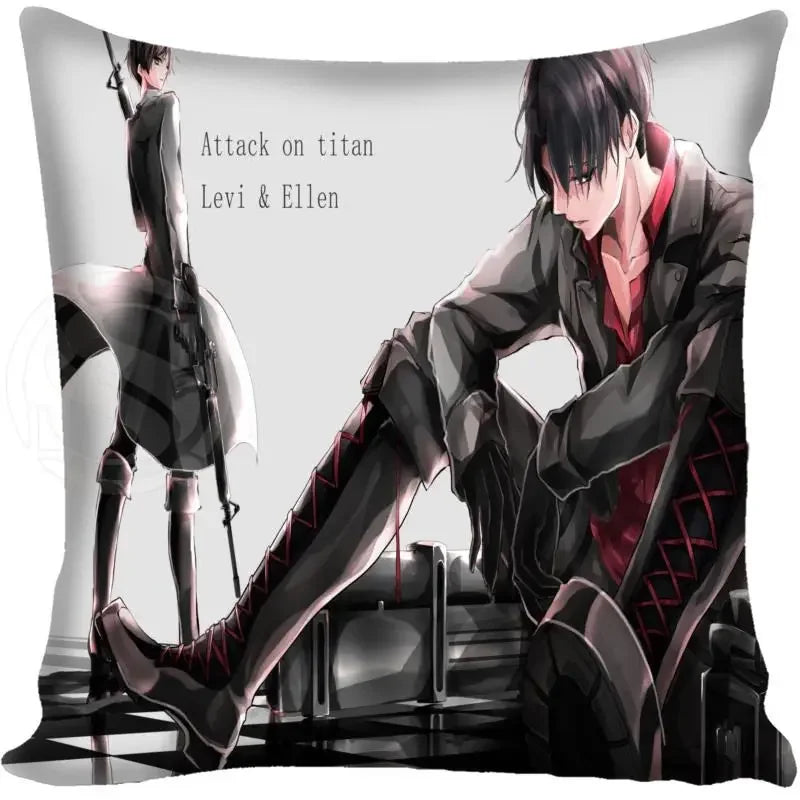 Attack on Titan Graphic Pillow Case - Levi, Eren, Mikasa (21 Variants)