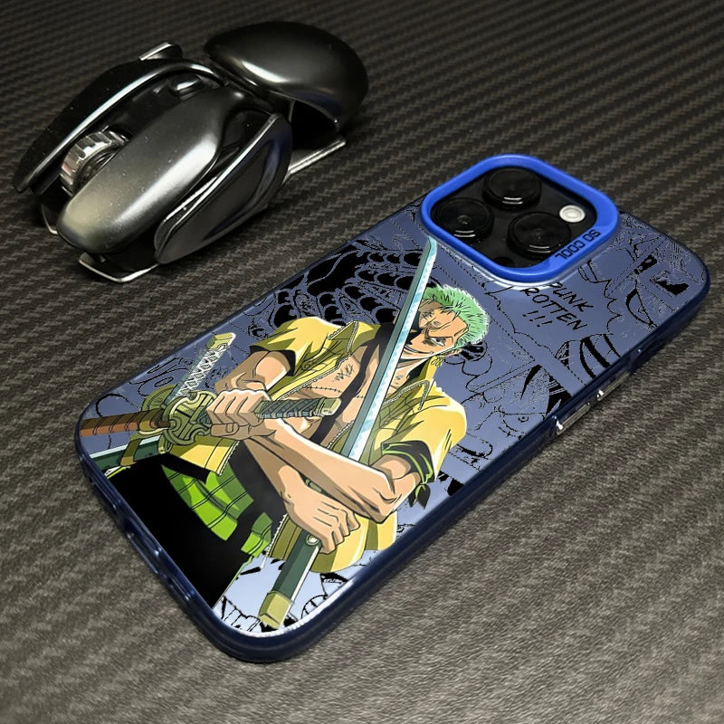 One Piece iPhone Cases -  Zoro and Luffy (16 15 14 13 12 11 Pro Max X XR XSMAX 8 7 Plus)