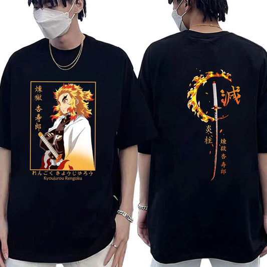 Demon Slayer Graphic Tee - Rengoku Kyoujurou (10 Variants)