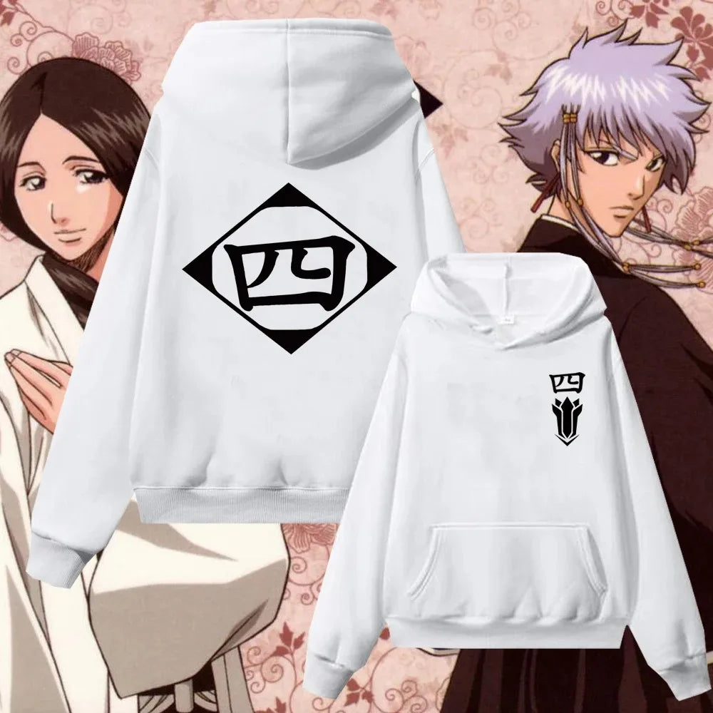 Bleach Gotei 13 Hoodies (White)