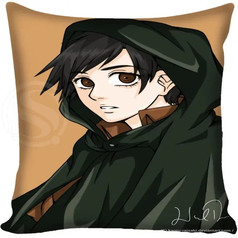 Attack on Titan Graphic Pillow Case - Levi, Eren, Mikasa (21 Variants)