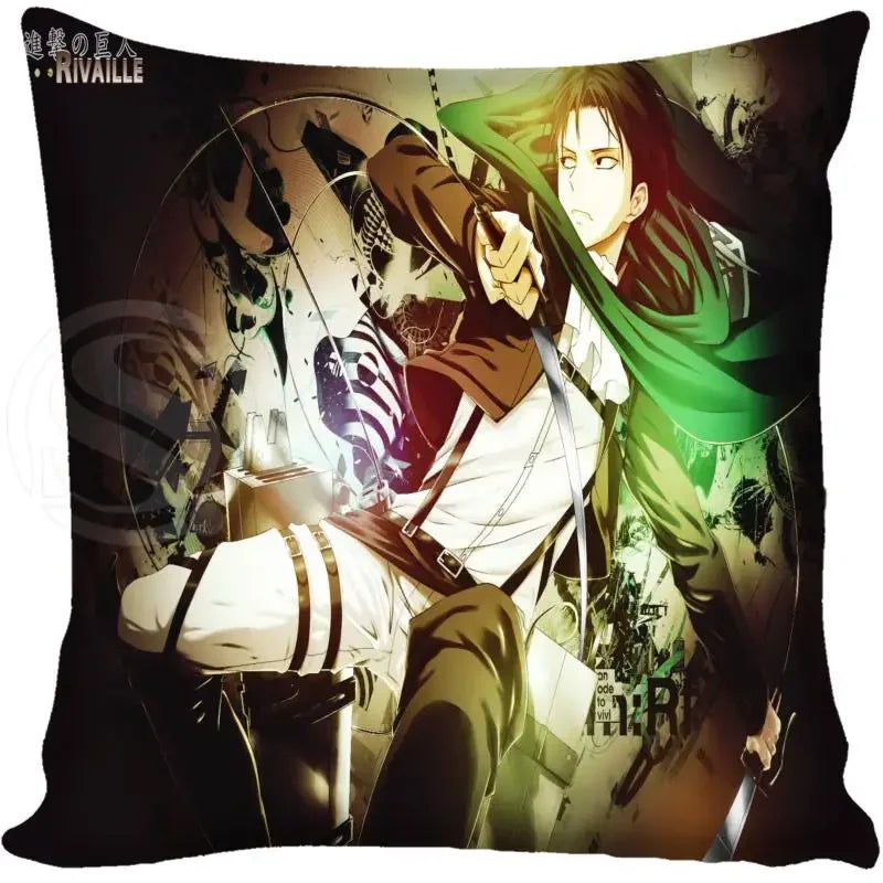 Attack on Titan Graphic Pillow Case - Levi, Eren, Mikasa (21 Variants)