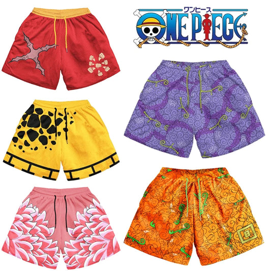 One Piece Graphic Beach Shorts (7 Variants)