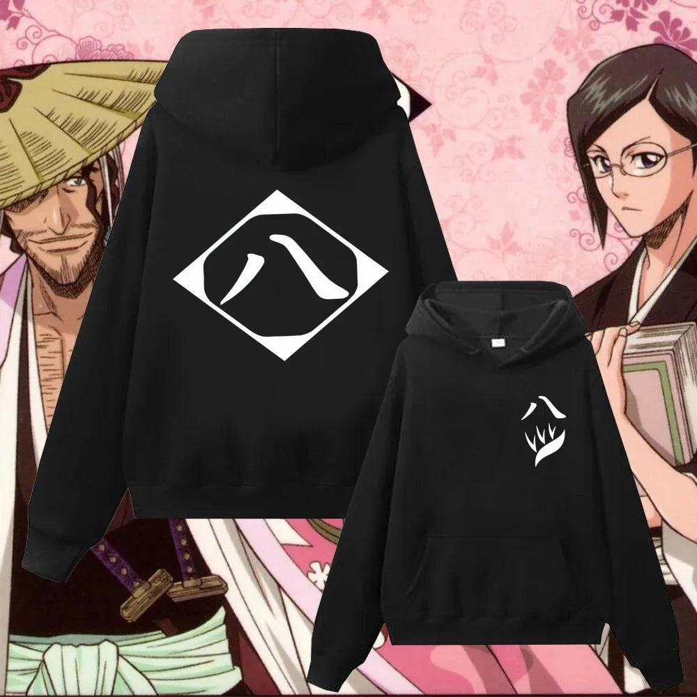 Bleach Gotei 13 Hoodies (Black)