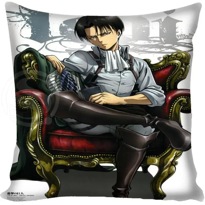 Attack on Titan Graphic Pillow Case - Levi, Eren, Mikasa (21 Variants)