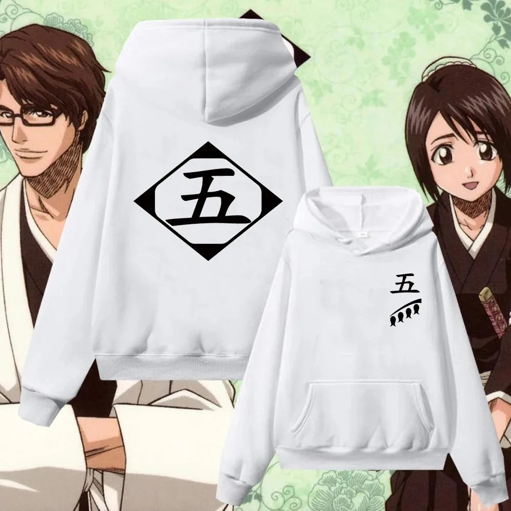 Bleach Gotei 13 Hoodies (White)