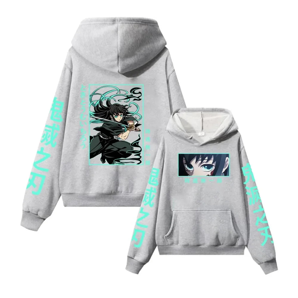 Demon Slayer Graphic Hoodie - Muichiro Tokito (4 Colors)