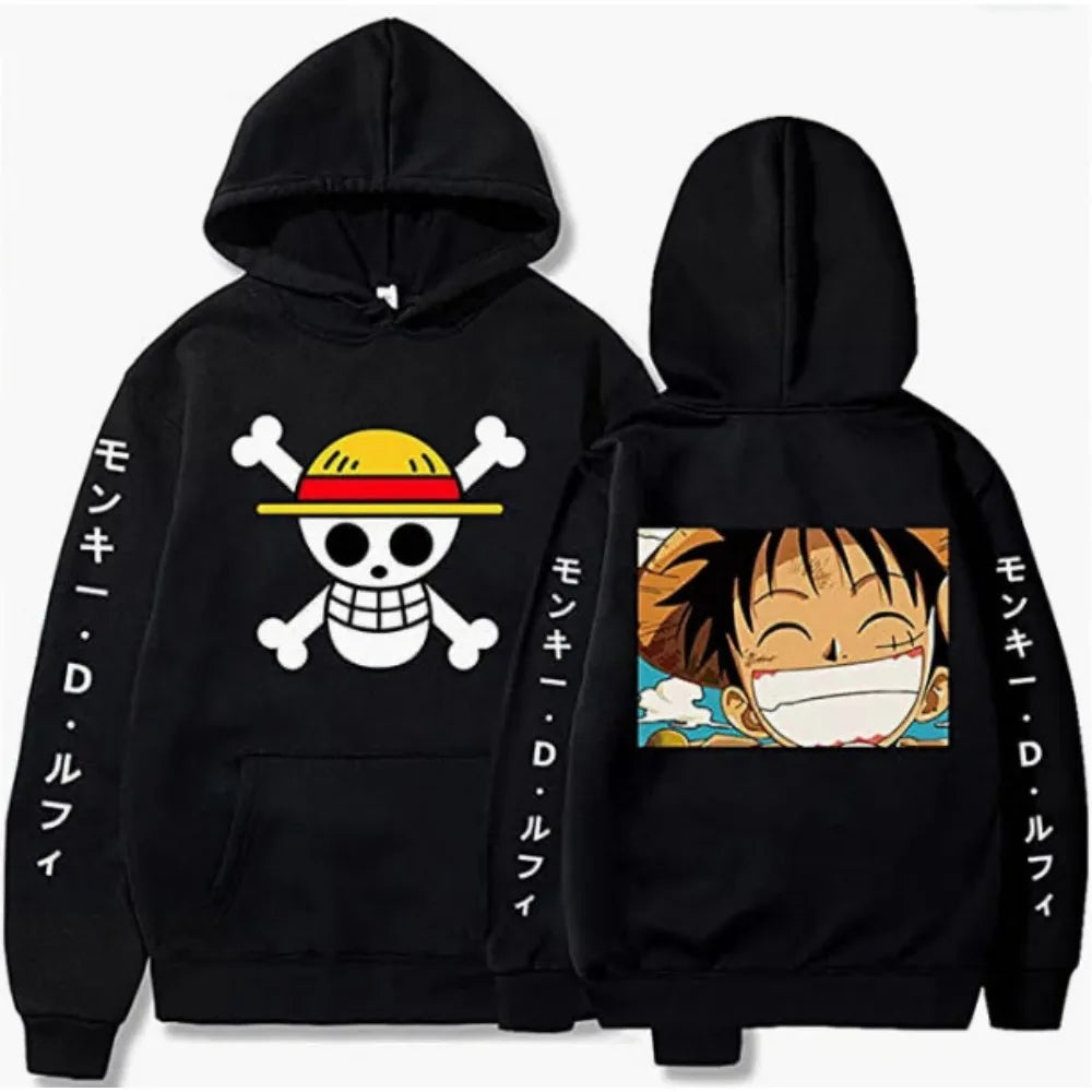 One Piece Graphic Hoodies - Luffy, Zoro and Shanks (14 Variants)