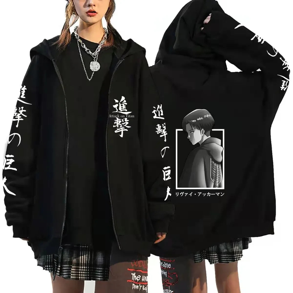 Attack on Titan Graphic Zipper Hoodie (15 Variants)