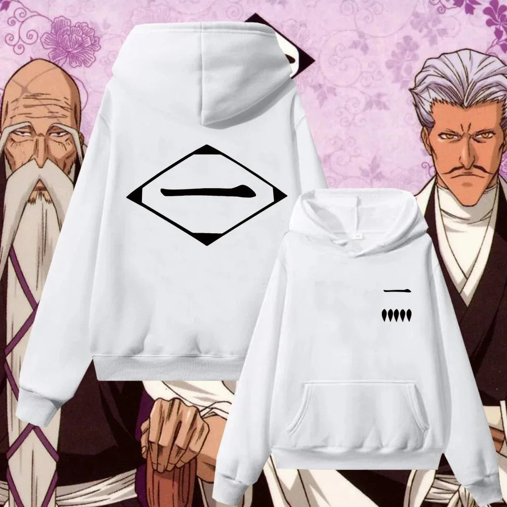 Bleach Gotei 13 Hoodies (White)