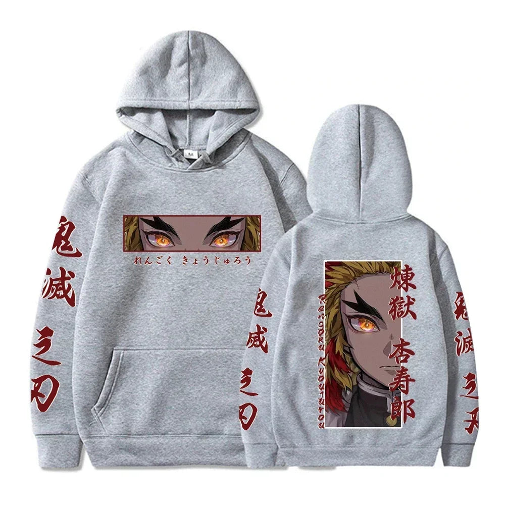 Demon Slayer Graphic Hoodie - Rengoku Kyoujurou (7 Colors)