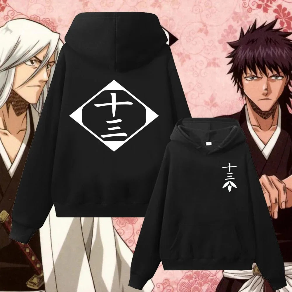 Bleach Gotei 13 Hoodies (Black)