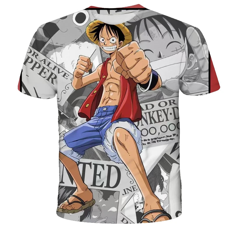 One Piece Graphic Tees – Luffy and Zoro (10 Variants)