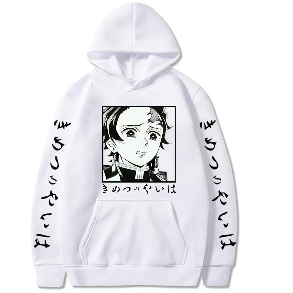 Demon Slayer Graphic Hoodies - Rengoku, Tanjiro, Nezuko, Zenitsu (8 Variants)