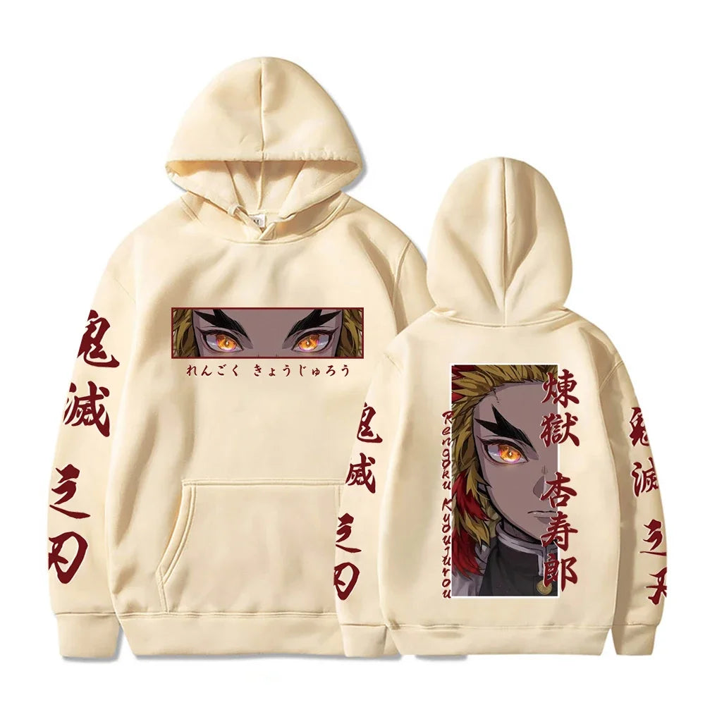 Demon Slayer Graphic Hoodie - Rengoku Kyoujurou (7 Colors)