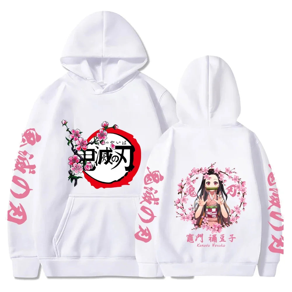 Demon Slayer Graphic Hoodies - Rengoku, Tanjiro, Nezuko, Zenitsu (8 Variants)