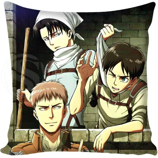 Attack on Titan Graphic Pillow Case - Levi, Eren, Mikasa (21 Variants)