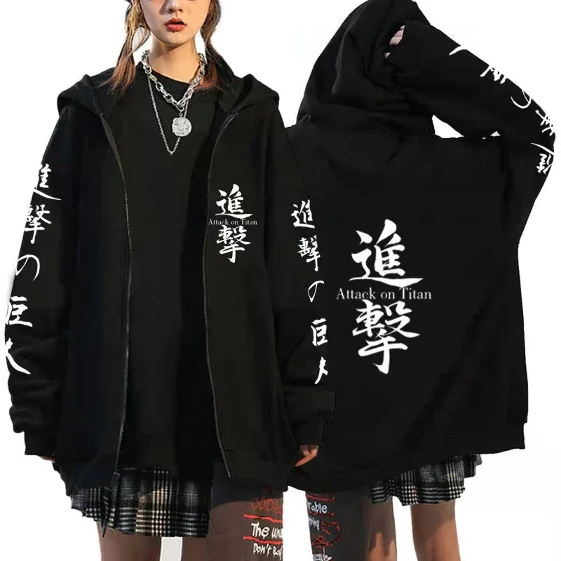 Attack on Titan Graphic Zipper Hoodie (14 Variants)