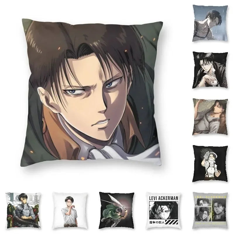 Attack on Titan Graphic Pillow Case - Levi and Eren (9 Variants)