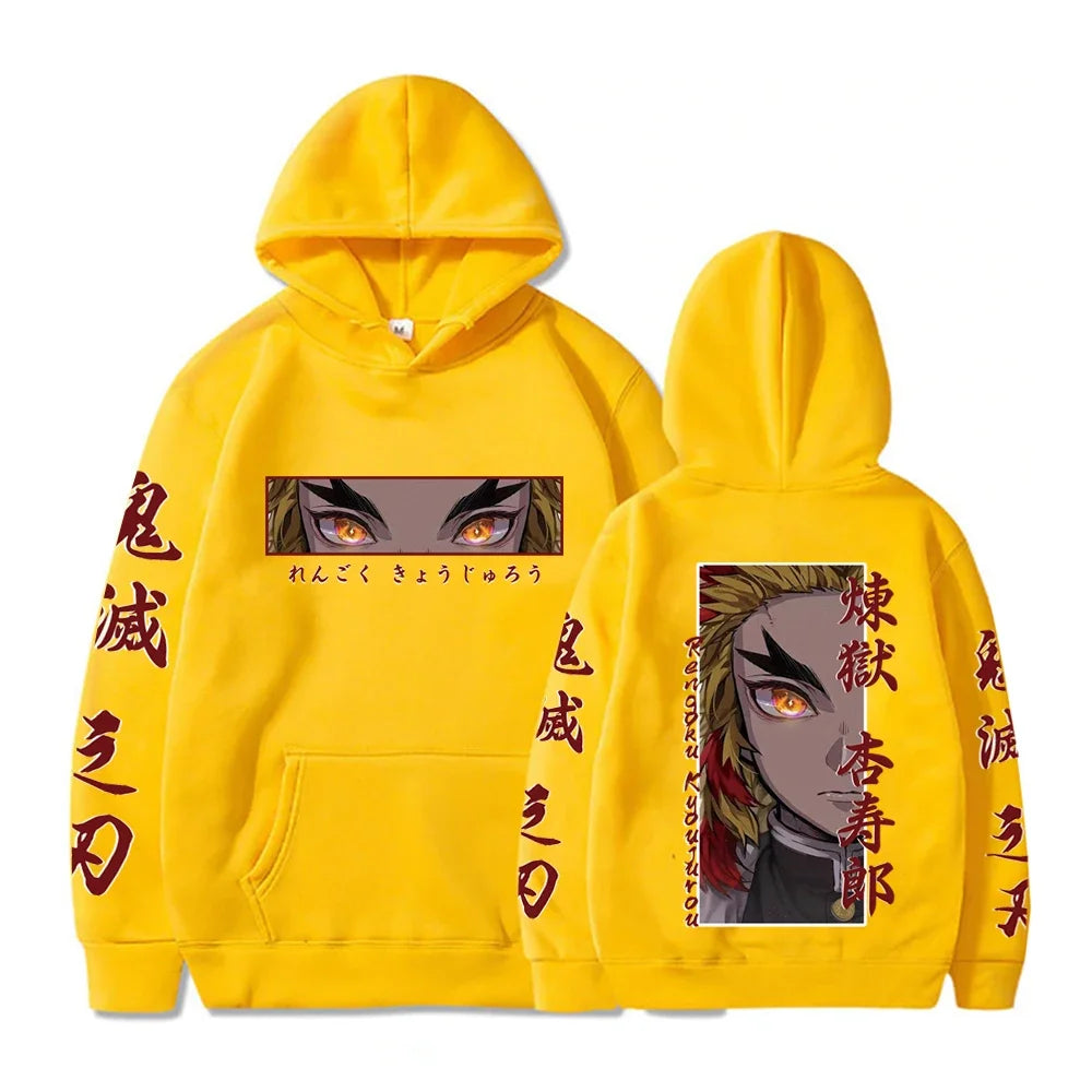 Demon Slayer Graphic Hoodie - Rengoku Kyoujurou (7 Colors)