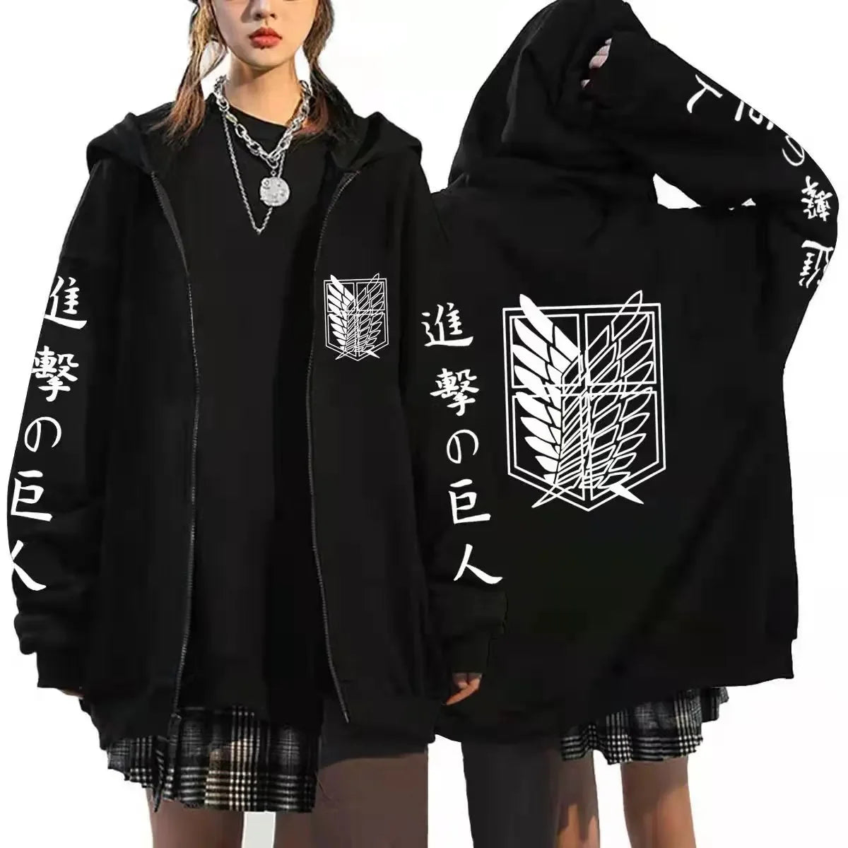 Attack on Titan Graphic Zipper Hoodie (15 Variants)