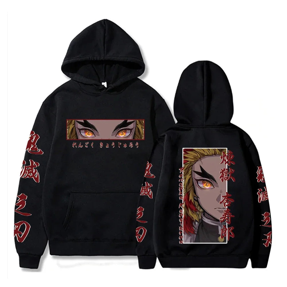 Demon Slayer Graphic Hoodie - Rengoku Kyoujurou (7 Colors)