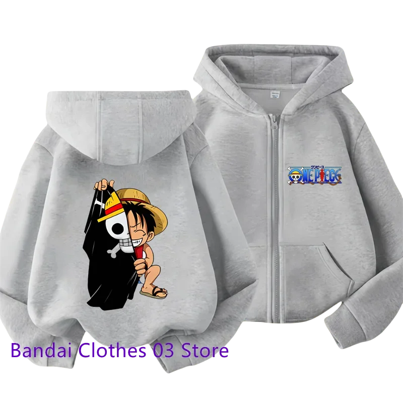 One Piece Graphic Zipper Hoodie - Luffy (9 Variants)